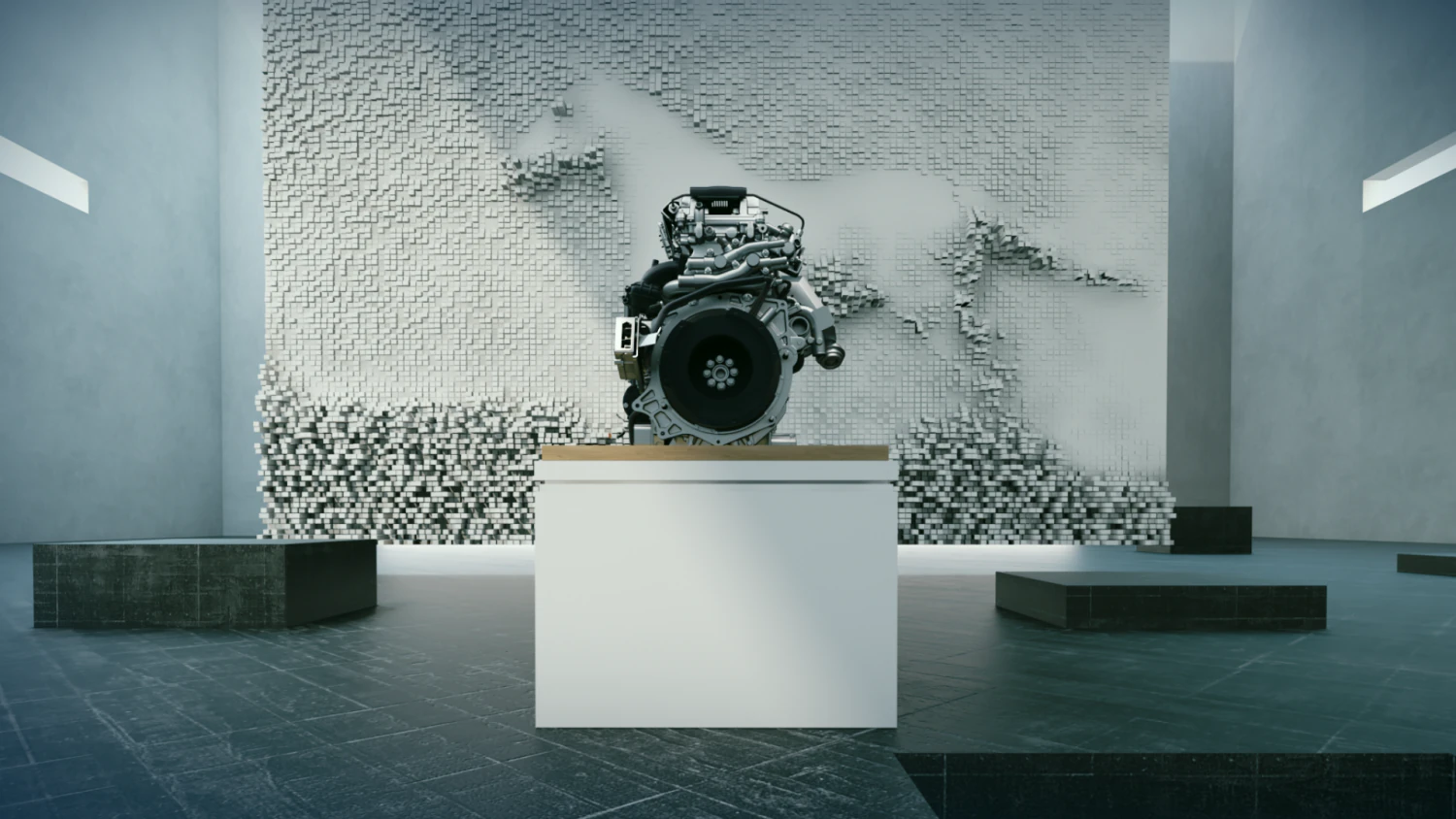 Exhibition space 3D Model .c4d .max .obj .3ds .fbx .stl .blend 