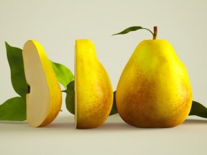 hyper realistic pears 3D-Modell