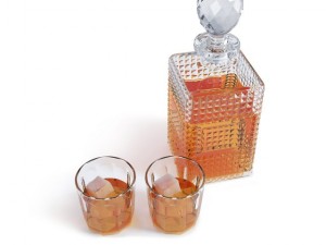 decanter and glasses 3D मॉडल