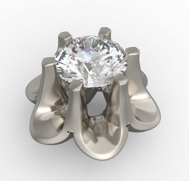 bezel for diamond 3d print model 3D printmodel .c4d .max .obj .3ds .fbx .stl .blend 