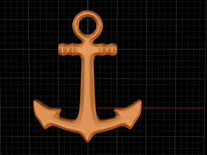 앵커 펜던트 3D 프린트 모델 3D 프린트 모델