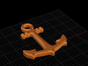 एंकर पेंडेंट 3डी प्रिंट मॉडल 3D प्रिंट मॉडल