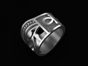 ring eye of horus ankh 3d print model Modèles 3D en vedette