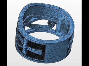 ring eye of horus ankh 3d print model 3D Print Model