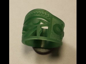 ring eye of horus ankh 3d print model Modèles 3D en vedette