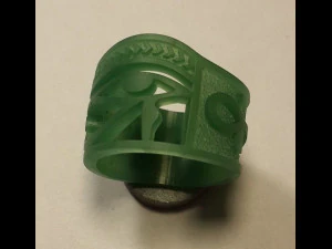 ring eye of horus ankh 3d print model 3D Print Model