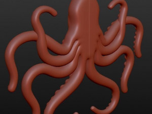 octopus 3d print model 3D 프린트 모델