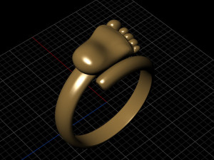 baby foot rings 3d print model 3d print model 3D Print Model