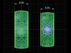 ring pattern 3d print model 3D प्रिंट मॉडल