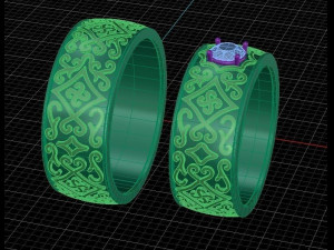ring pattern 3d print model 3D प्रिंट मॉडल