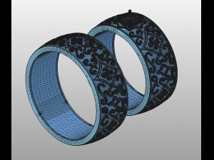 ring pattern 3d print model 3D प्रिंट मॉडल