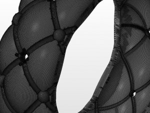 ring quilted matelasse 3d print model 3D प्रिंट मॉडल