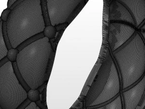 ring quilted matelasse 3d print model 3D Print Model