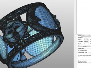 ring sun moon face 3d print model 3D Print Model