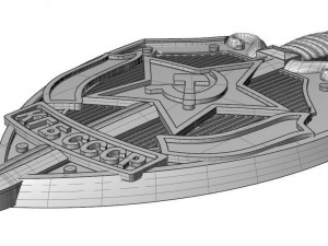 kgb badge 3d print model 3Dプリントモデル
