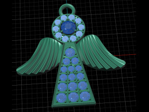 angel pendant 3D 프린트 모델