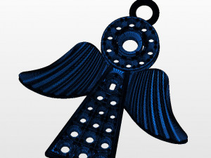 angel pendant 3D 프린트 모델