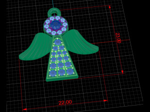 angel pendant 3D 프린트 모델