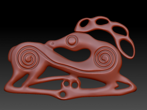 scythian stag Modello di stampa 3D