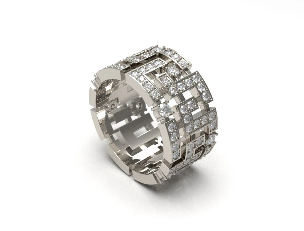 engagement fashion ring 3D Print Model .c4d .max .obj .3ds .fbx .stl .blend 