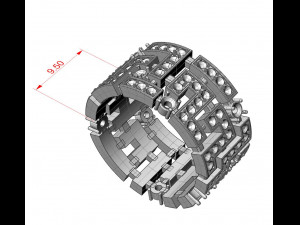 engagement fashion ring 3D प्रिंट मॉडल