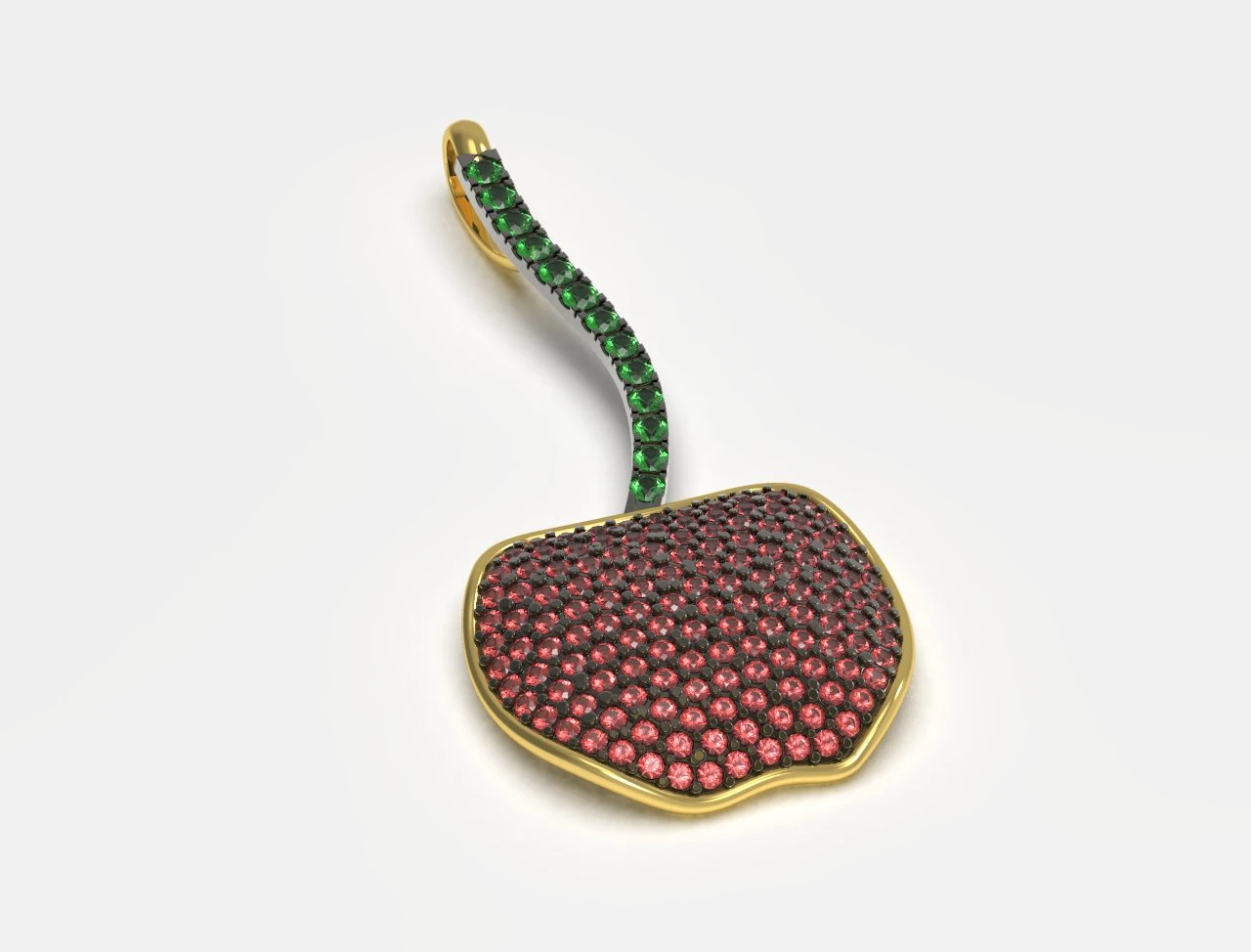pendant cherry 3D Print Model .c4d .max .obj .3ds .fbx .stl .blend 