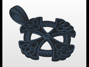 celtic cross pendant 3Dプリントモデル