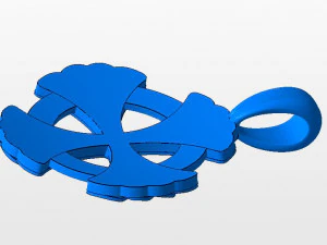 सेल्टिक क्रॉस पेंडेंट 3D प्रिंट मॉडल