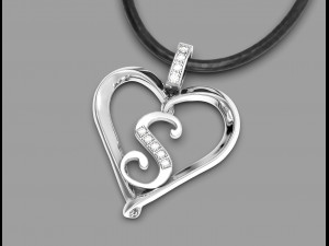 pendant heart Modello di stampa 3D