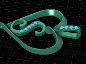 pendant heart 3D Print Model