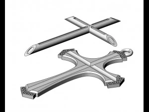 cross with enamel 3D Print Model