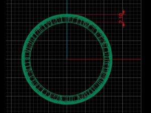 ring geometric shape voronoi 3Dプリントモデル