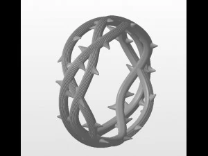 ring crown of thorns 3D Print Model