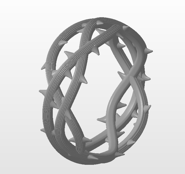 Ring Crown Of Thorns 3d Model In Rings 3dexport