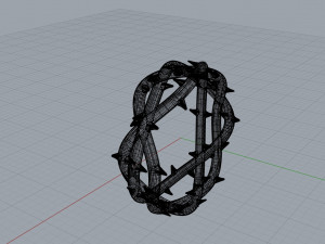 ring crown of thorns 3D Принт Модель