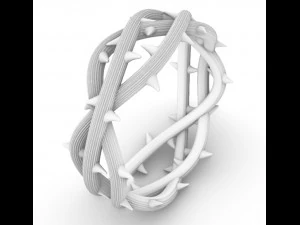 ring crown of thorns 3D Print Model