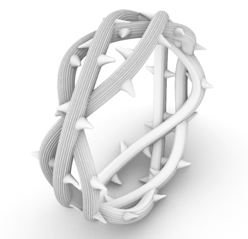 Ring Crown Of Thorns 3d Model In Rings 3dexport