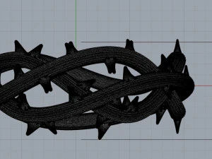 ring crown of thorns 3D Print Model