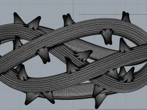ring crown of thorns 3D Print Model