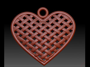 pendant wicker heart 3D प्रिंट मॉडल