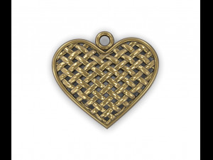 pendant wicker heart 3D प्रिंट मॉडल