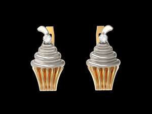 earrings cakes Modello 3D