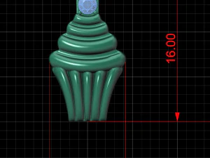 귀걸이 케이크 3D 모델