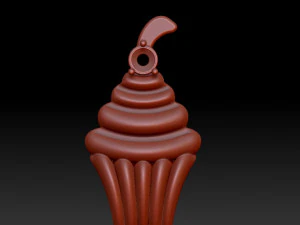 귀걸이 케이크 3D 모델