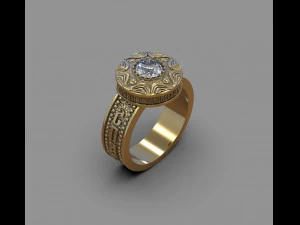 кольцо с молитвой Богородице 3D Принт Модель