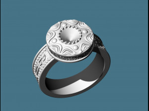 ring with a prayer to the virgin mary 3D Print Model