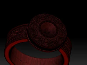 ring with a prayer to the virgin mary 3D Print Model