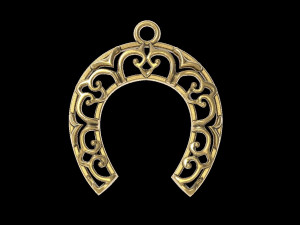 horseshoe pendant Modello di stampa 3D