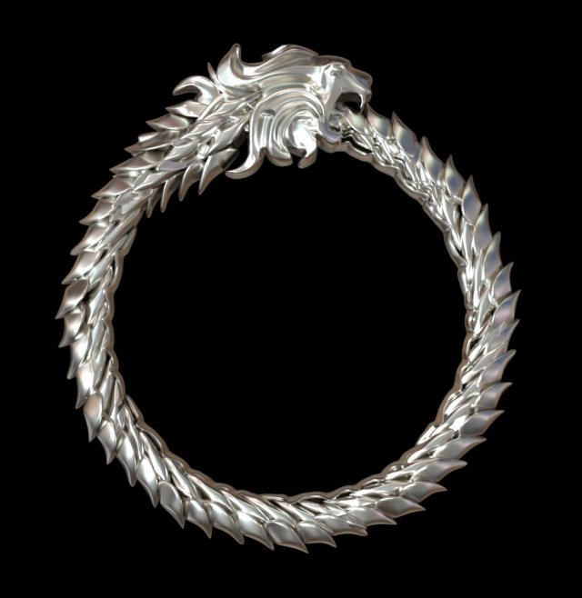 uroboros 3Dプリントモデル .c4d .max .obj .3ds .fbx .stl .blend 