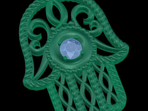 hamsa pendant Modello di stampa 3D